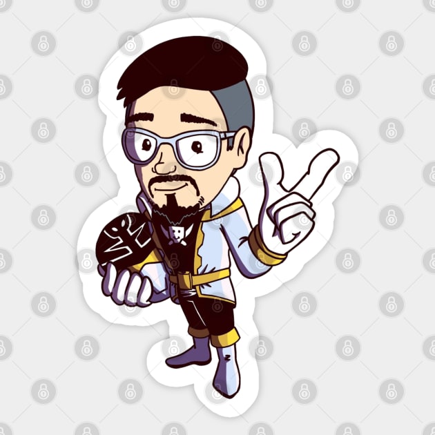 Gokai Silver Cartoon Sticker by GeekLevelAsian